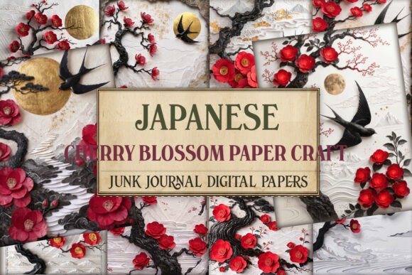 Japanese Cherry Blossom Junk Journal