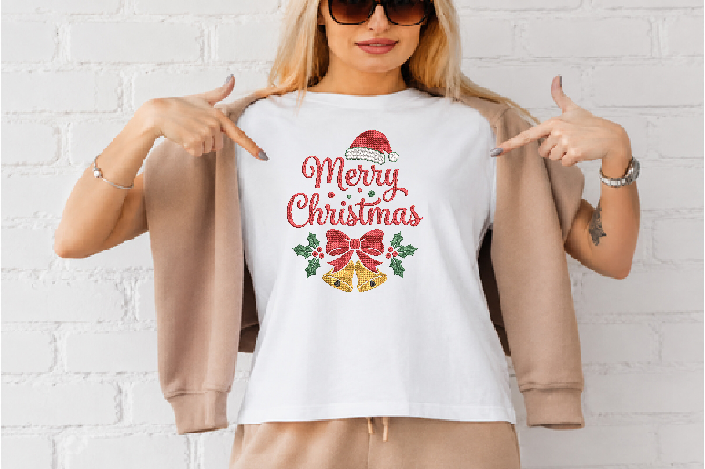 Merry Christmas Machine Embroidery - photo 2