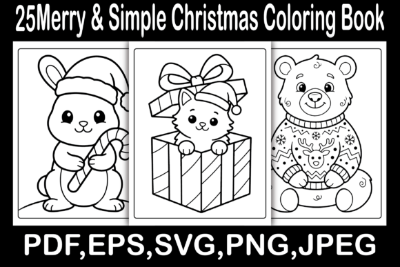 Merry & Simple Christmas Coloring Book