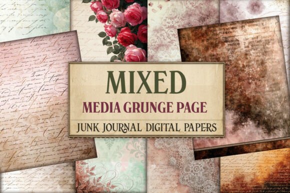 Mixed Media Grunge Page Junk Journal