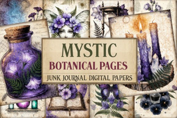 Mystic Botanical Pages Junk Journal Page