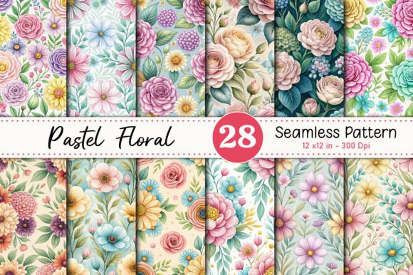 Pastel Floral Seamless Pattern