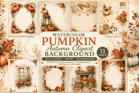 Vintage Autumn Pumpkin Junk Journal
