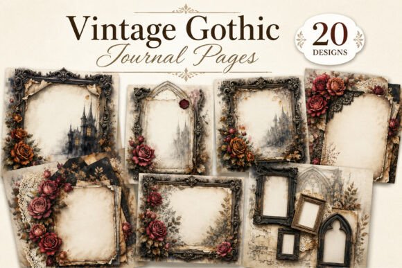 Vintage Gothic Junk Journal