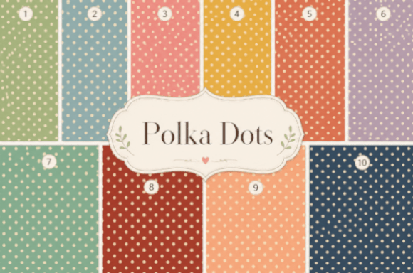 Vintage Retro Polka Dot Seamless Pattern