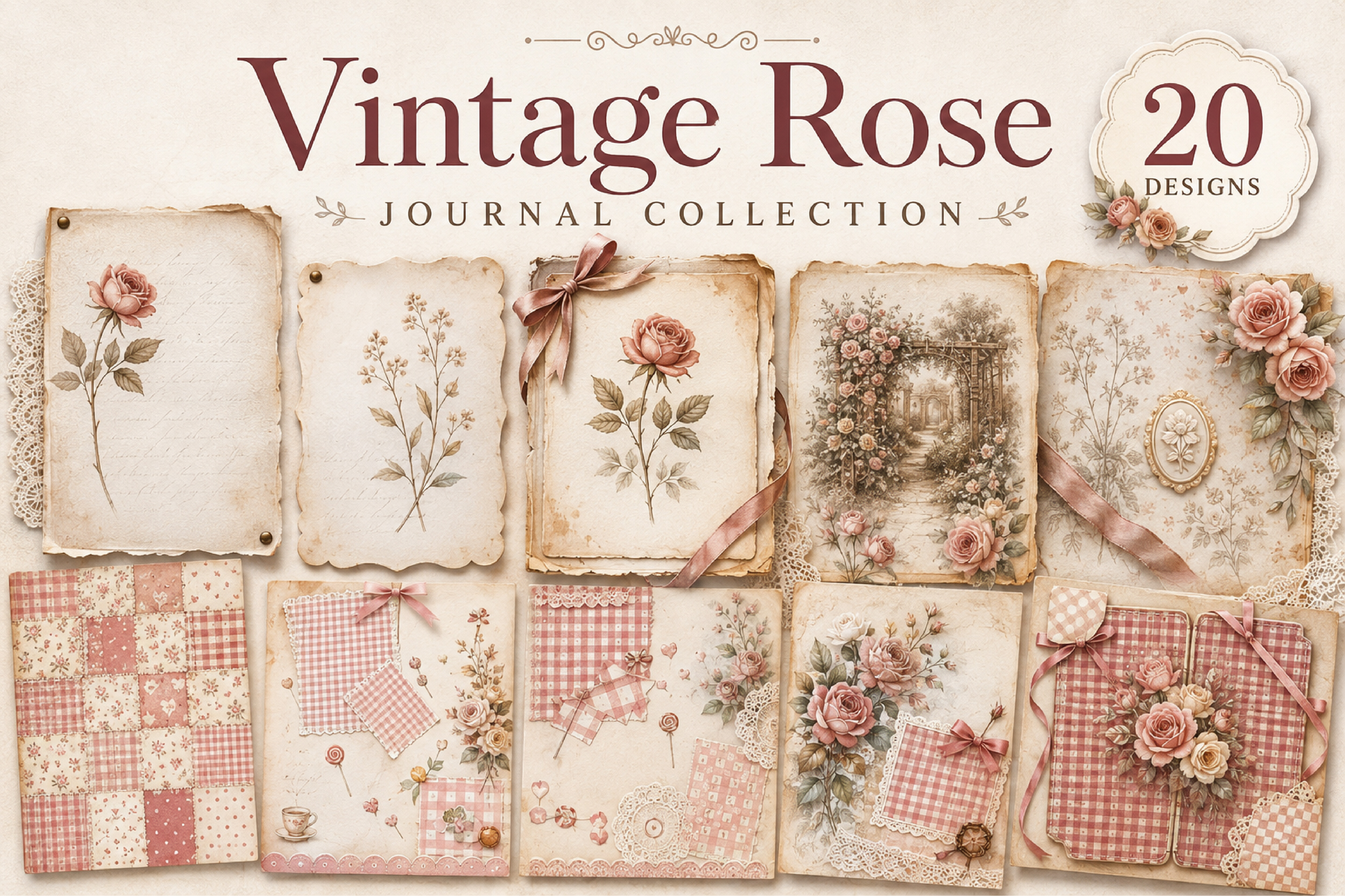 Vintage Rose Junk Journal