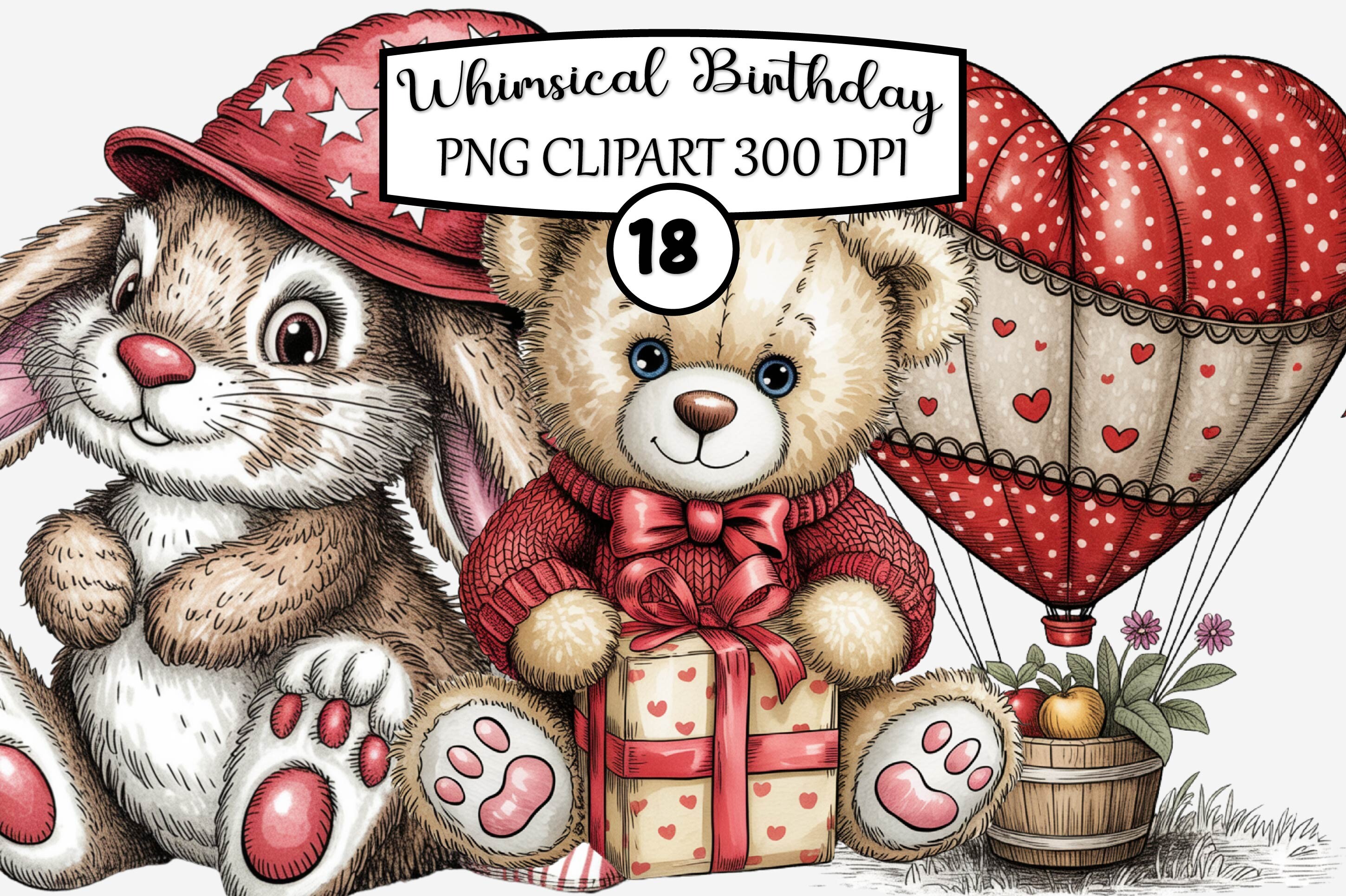 Whimsical Birthday Clipart Birthday Png
