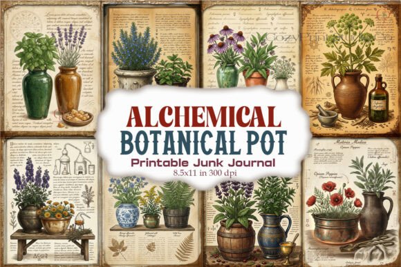 Alchemical Botanical Pot Junk Journal