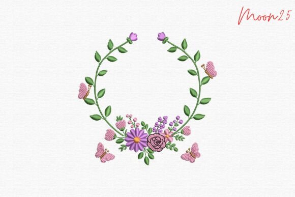 Butterfly Floral Wreath