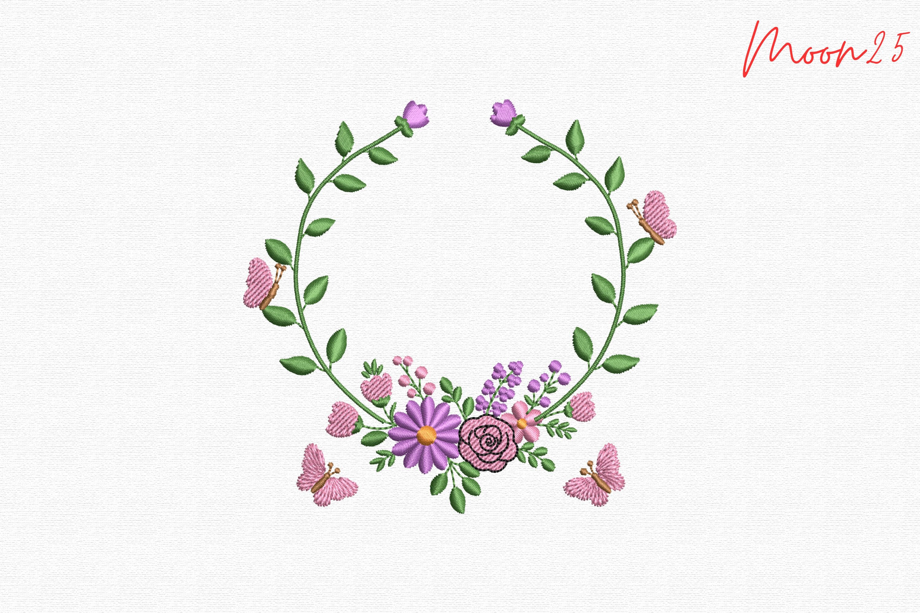Butterfly Floral Wreath