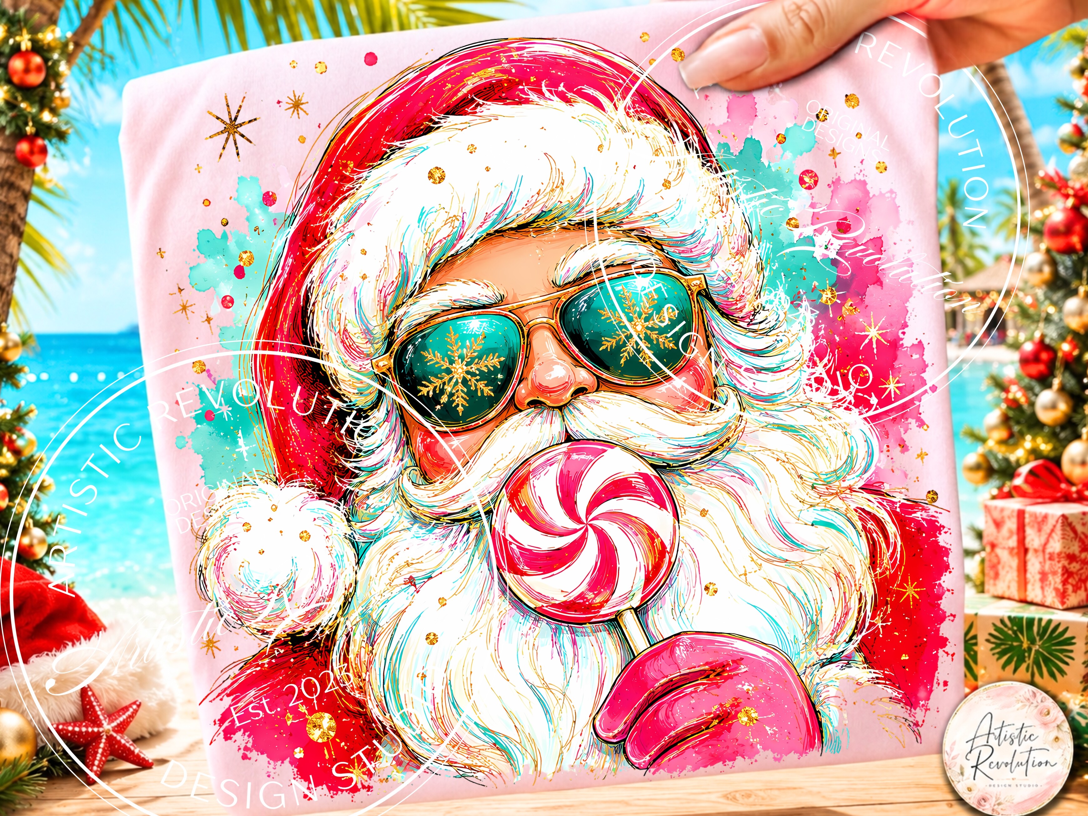 Christmas Santa PNG Retro Santa Claus