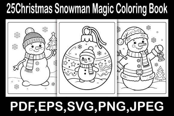 Christmas Snowman Magic Coloring Book