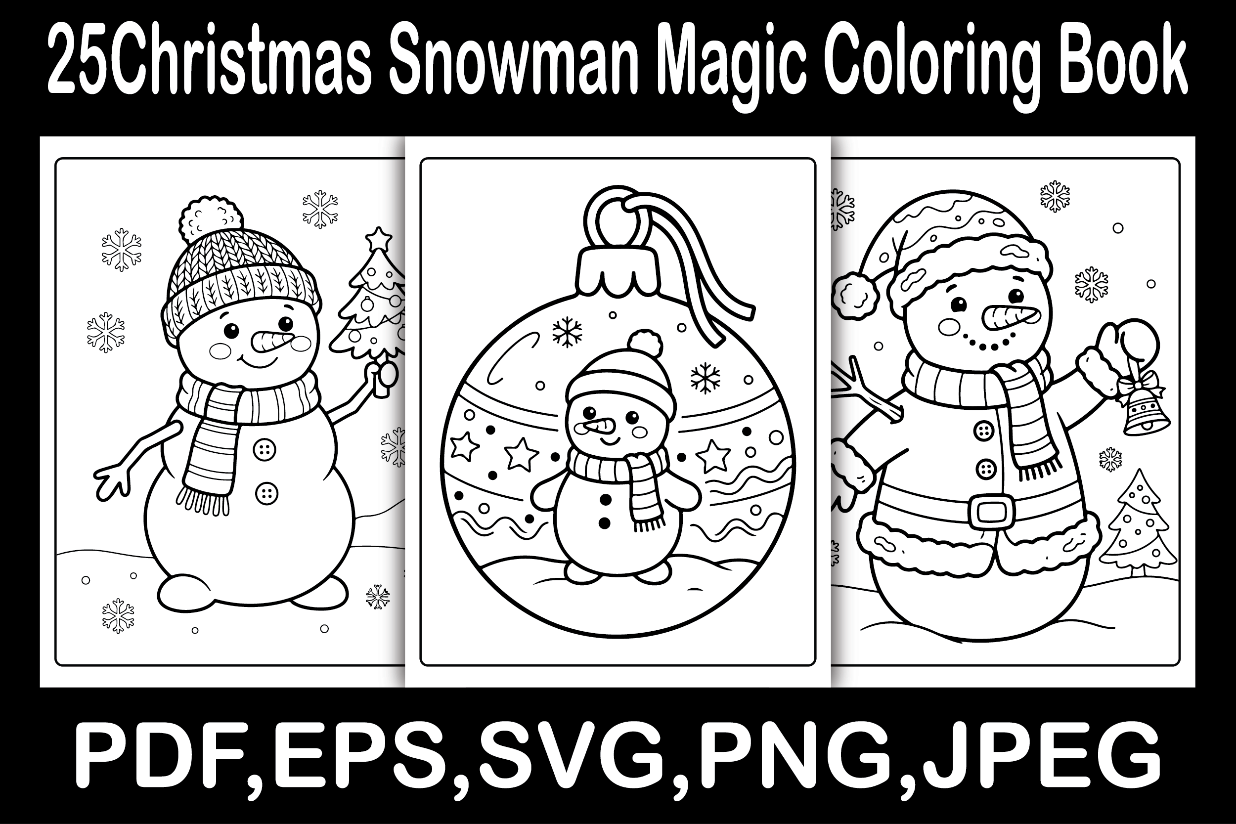 Christmas Snowman Magic Coloring Book