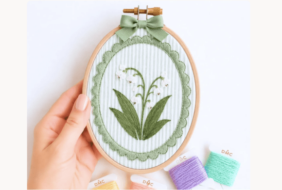 Lily of the Valley Embroidery Pattern