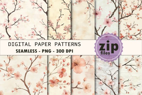 Pink Sakura Printable Texture