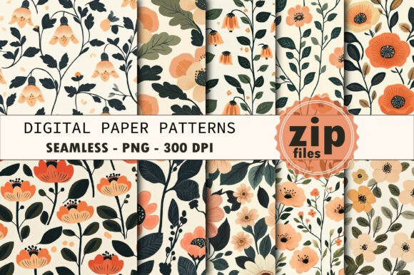 Retro Floral Seamless Pattern