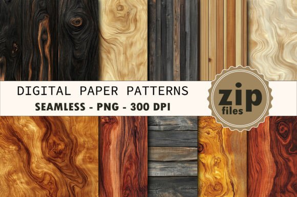 Rustic Wood Grain Textures
