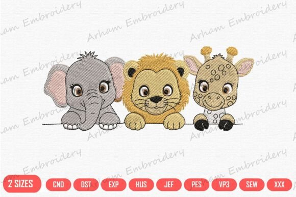 Safari Animals Trio