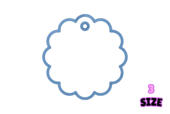 Scalloped Applique Embroidery Design