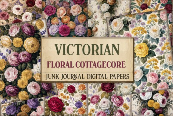 Victorian Cottagecore Floral Junk Journa