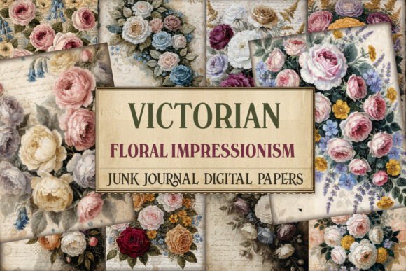Victorian Floral Impressionism Junk Jour