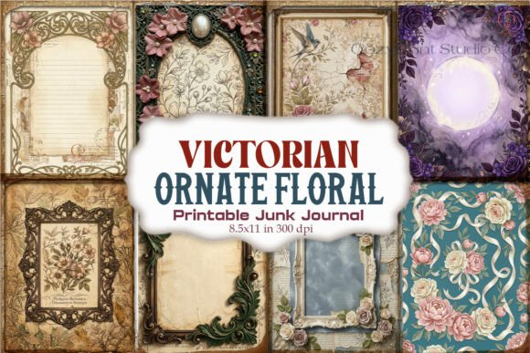 Victorian Ornate Floral Junk Journal