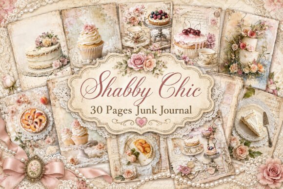 Vintage Dessert Tea Party Junk Journal