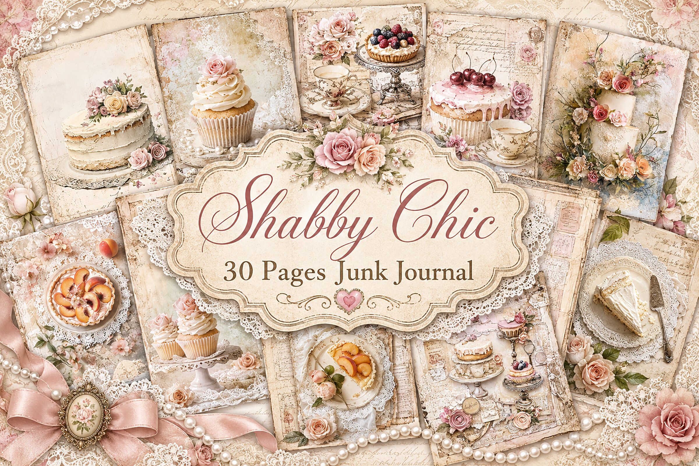 Vintage Dessert Tea Party Junk Journal