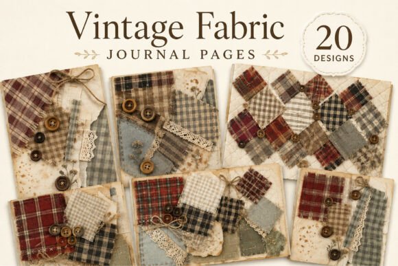 Vintage Fabric Junk Journal