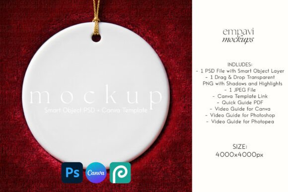Xmas Ornament Mockup