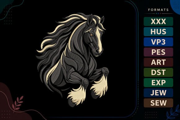 Black Cream Horse