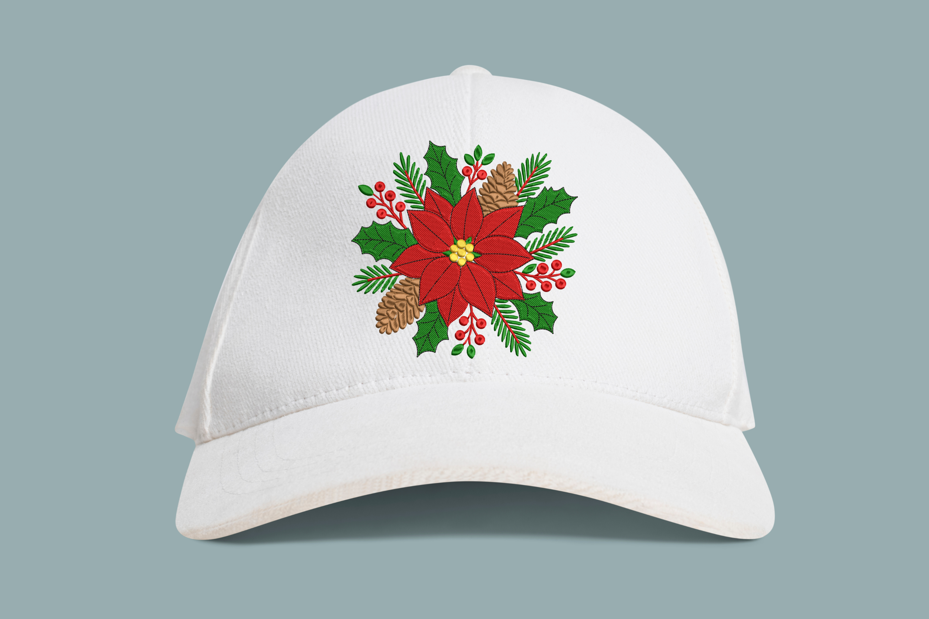 Christmas Poinsettia Pinecone - photo 4