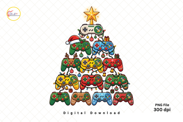 Christmas Tree Video Game Cntroller PNG
