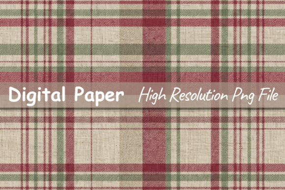 Classic Red & Green Plaid Paper,Pattern