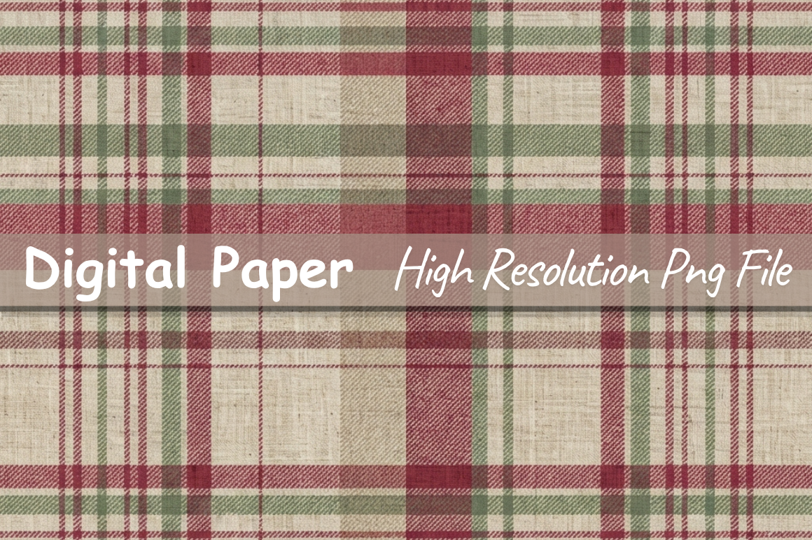 Classic Red & Green Plaid Paper,Pattern