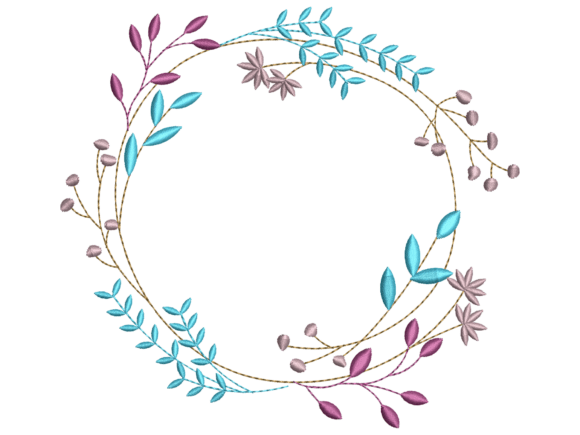 Colorful Wildflower Botanical Wreath