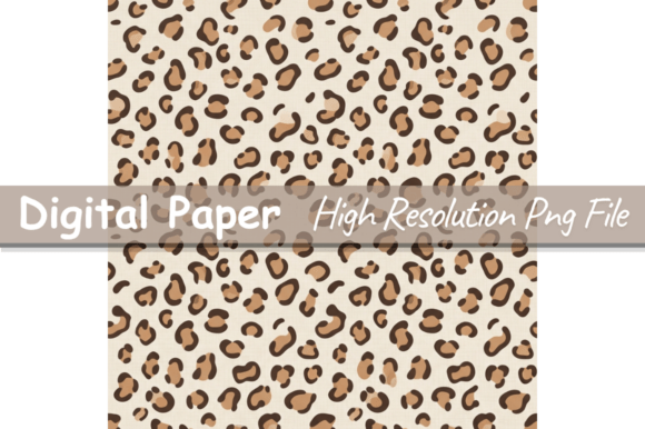 Cozy Fall Leopard Print Digital Paper,Pa