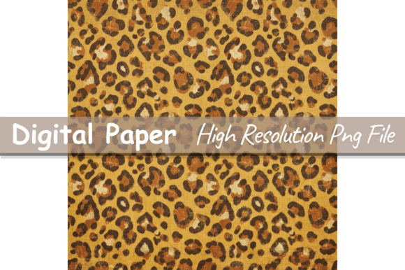 Cozy Fall Leopard Print Digital Paper,Pa