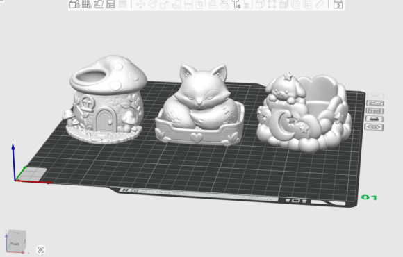 Cozy Fantasy Animal Storage Collection - 3D Printable STL Desk Organizer - Image 2