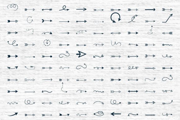 Curly Arrow Svg, Arrows Doodles, Arrow