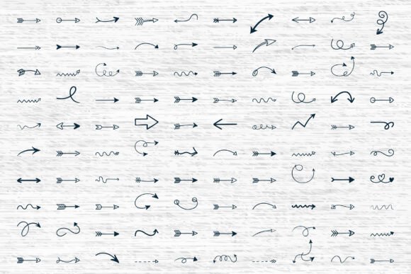 Curly Arrow Svg, Arrows Doodles, Arrow