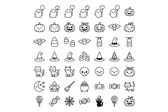 Cute Halloween Elements, Ghosts, Pumpkin