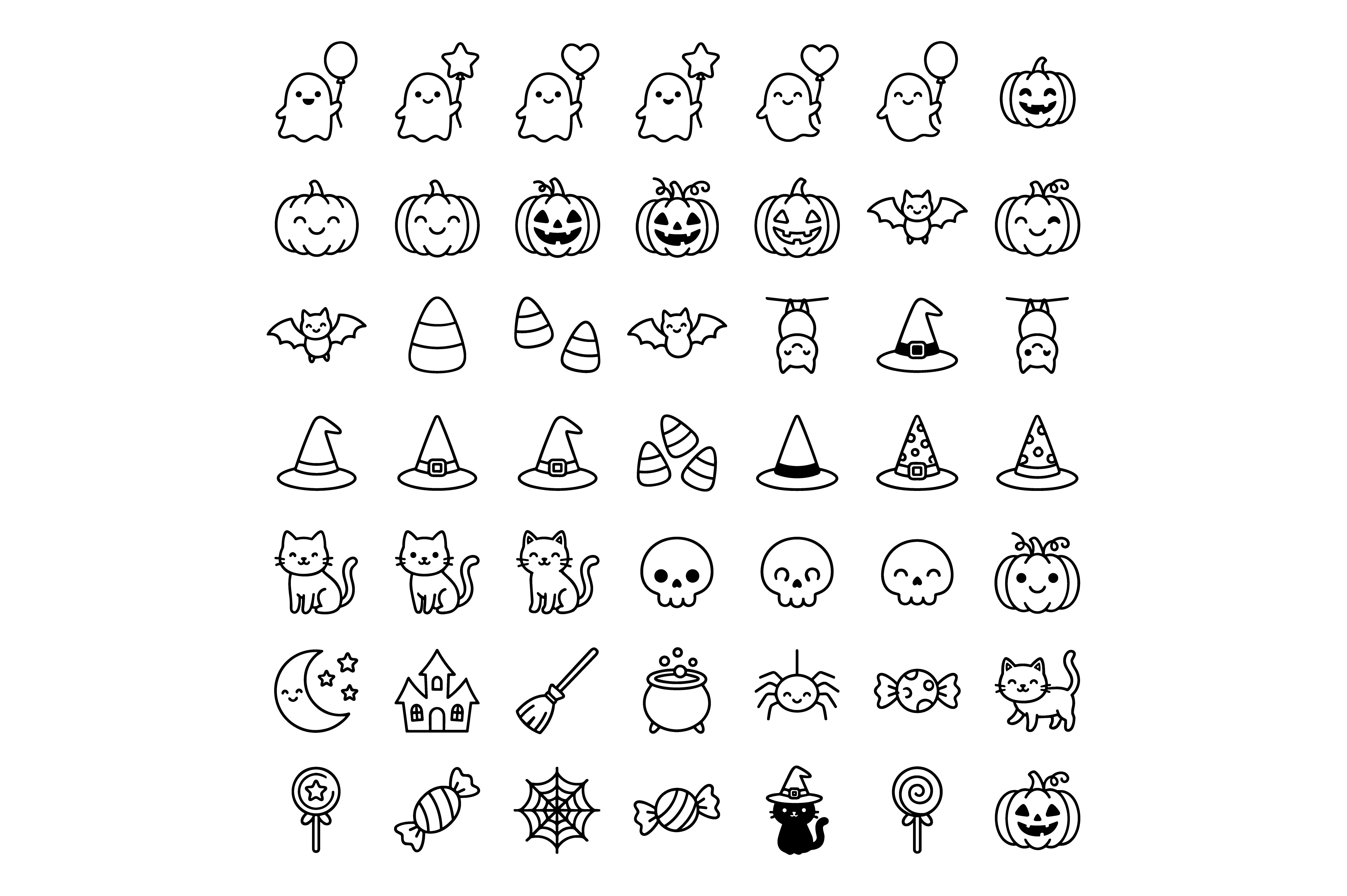 Cute Halloween Elements, Ghosts, Pumpkin
