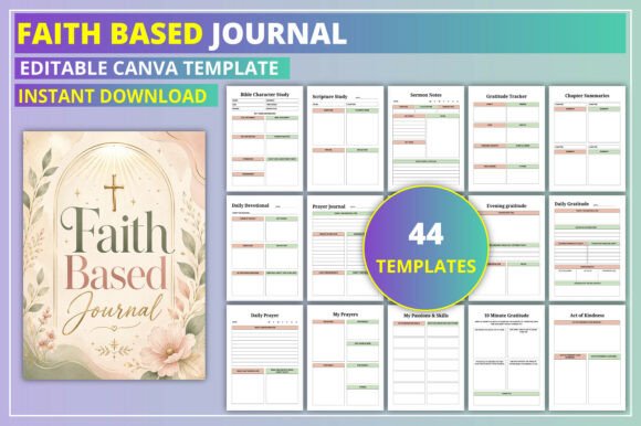 Faith Based Journal Canva Template