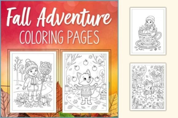 Fall Adventure Coloring Book for Kids