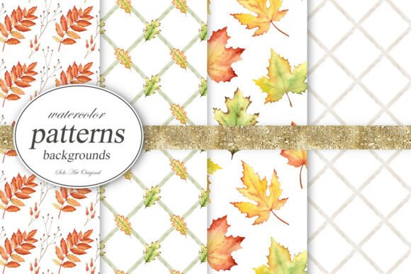Fall Backgrounds/Watercolor Patterns