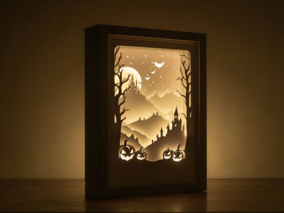 Halloween Pumpkin Lightbox Template