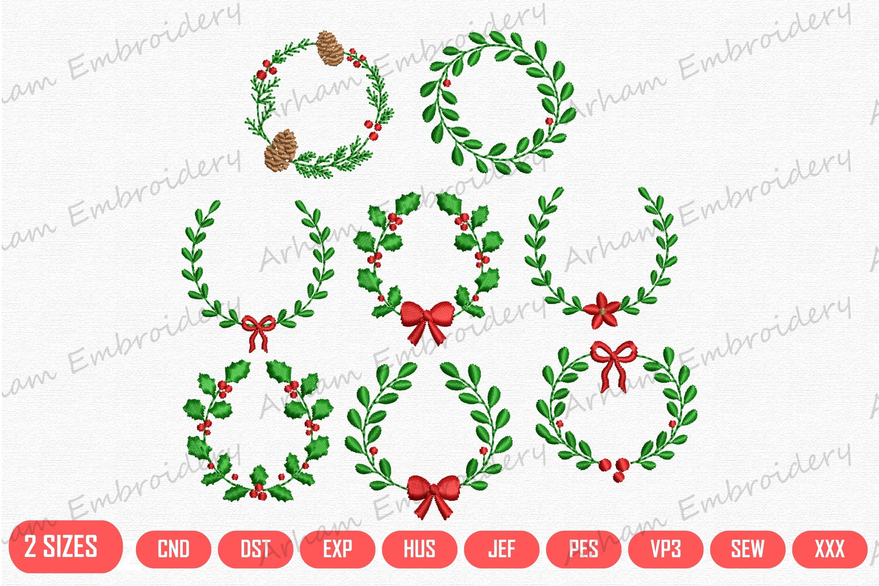 Holiday Laurel Frames & Festive Borders