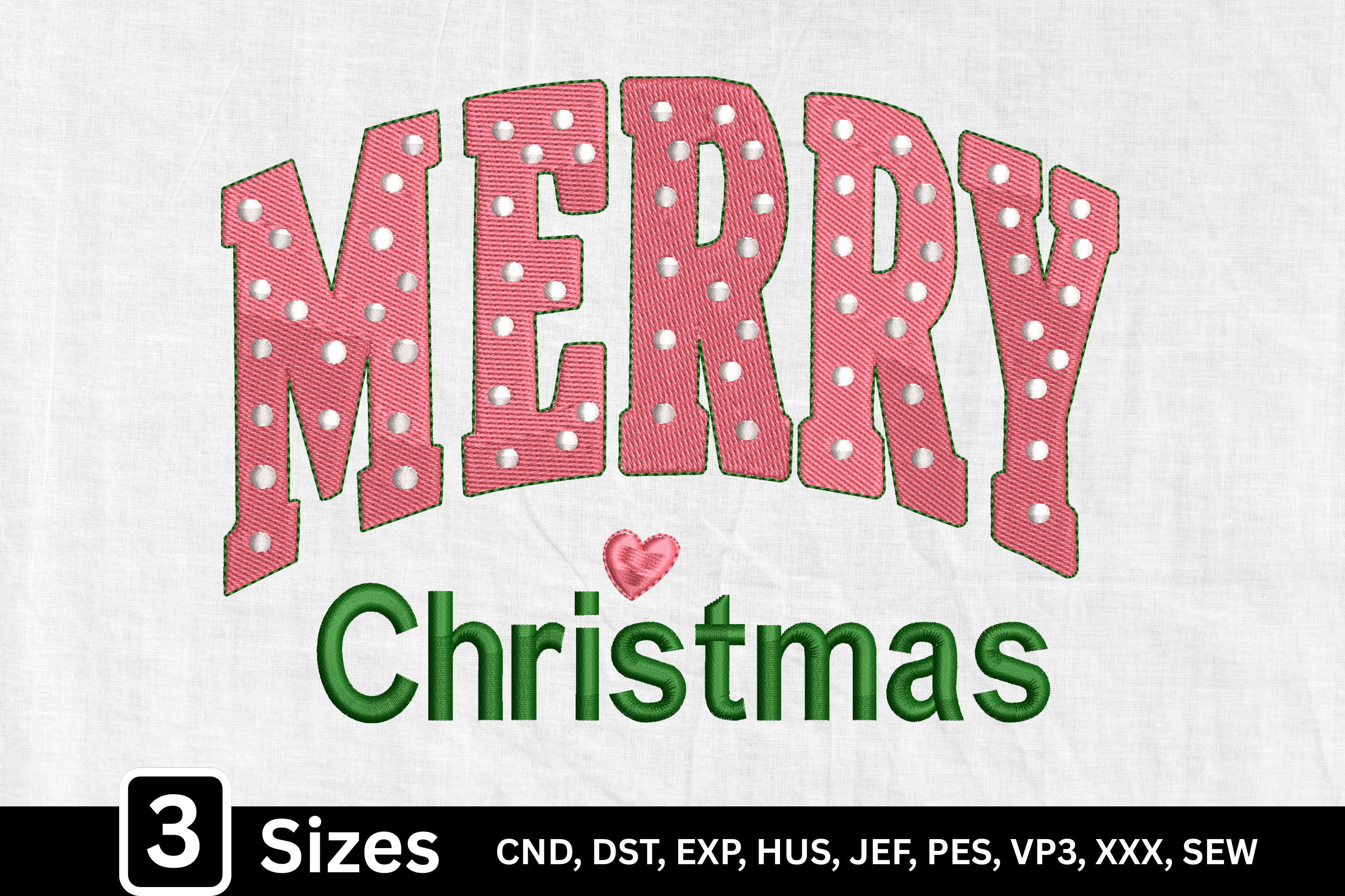 Lettering Pattern Merry Christmas - photo 1