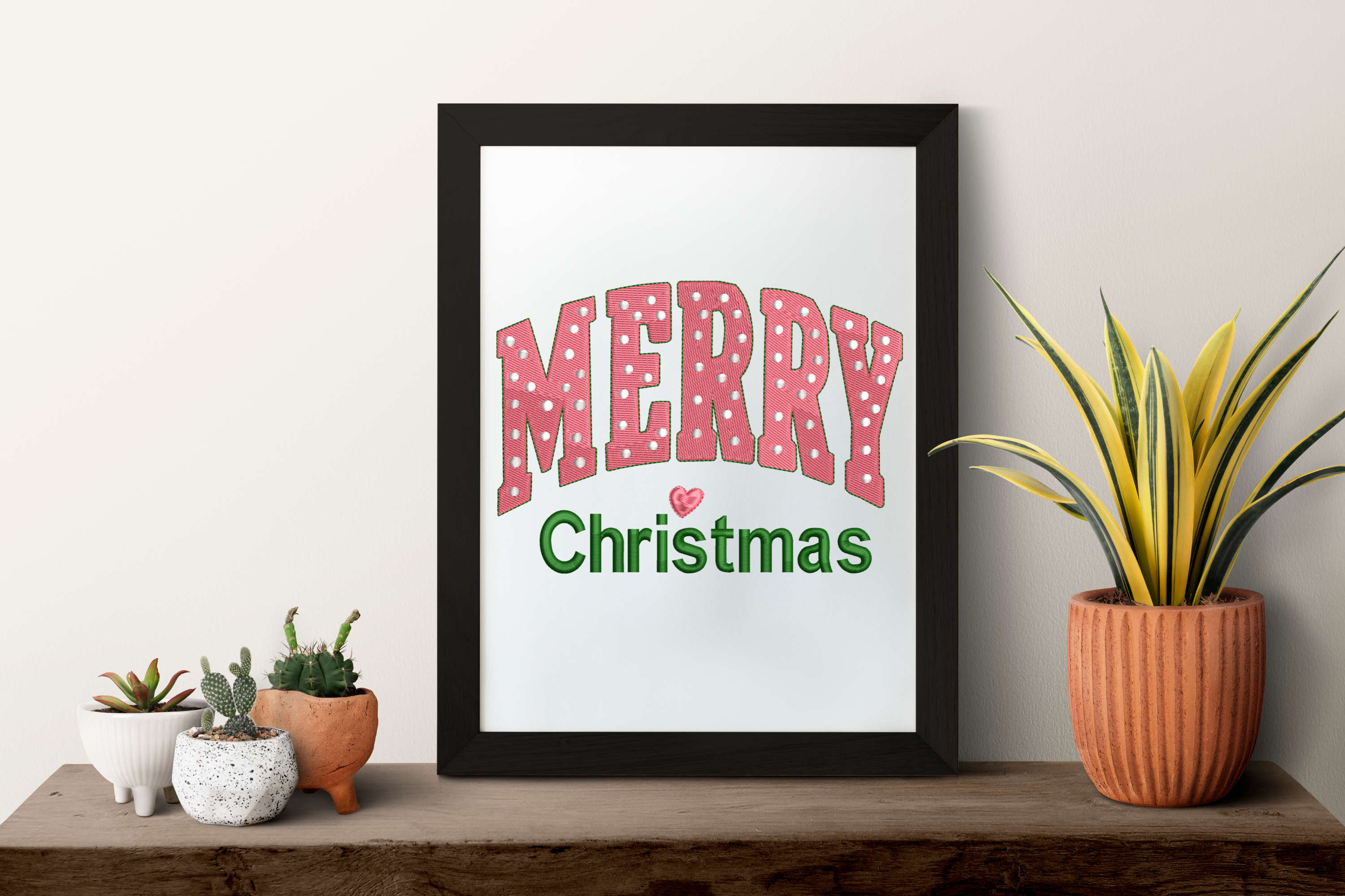 Lettering Pattern Merry Christmas - photo 6
